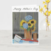 Muttertagskarte Sunflower Bouquet Karte (Gelbe Blume)