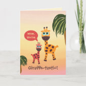 Muttertagskarte Süße Giraffen Feiertagskarte (Vorderseite)