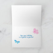 Muttertagskarte und Blume der Schmetterlinge Feiertagskarte (Innenseite)