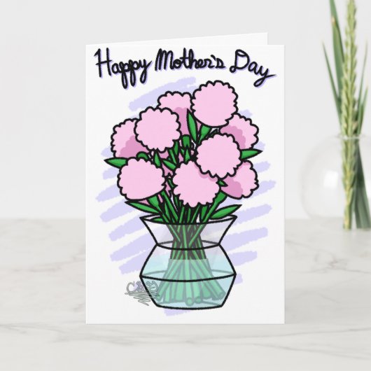 Muttertagskarte (Version 1 von 3) Karte (Vorderseite)