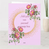 Muttertagskarte Vintage Blume Karte (Rückseite)