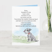 Muttertagskarte vom Hund Karte (Vorderseite)