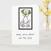 Muttertagskarte - Vom Hund - Labrador Karte (Gelbe Blume)