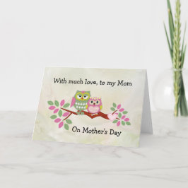 Muttertagskarte von Mama Owl Karte