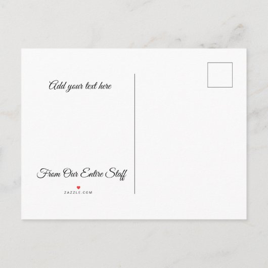 Muttertagskarten Ankündigungspostkarte (Rückseite)