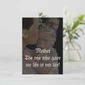 Muttertagskarten Einladung (Stehend Vorderseite)