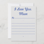 Muttertagskarten Einladung (Rückseite)