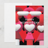 Muttertagskarten Feiertagskarte (Vorne/Hinten)