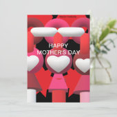 Muttertagskarten Feiertagskarte (Stehend Vorderseite)