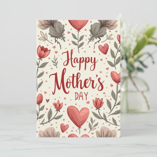 Muttertagskarten Feiertagskarte (Stehend Vorderseite)