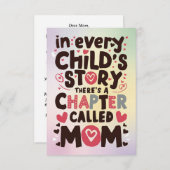 Muttertagskarten "Mama leicht" Dankeskarte (Vorne/Hinten)