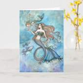 Muttertagskartengehilfin und Kind Karte (Gelbe Blume)