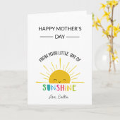 Muttertagskartensonne Karte (Gelbe Blume)