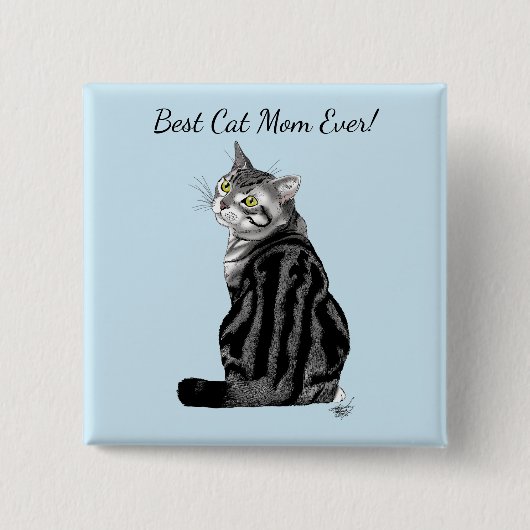 Muttertagskatze Button (Vorderseite)