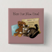 Muttertagskatze Button (Vorderseite)