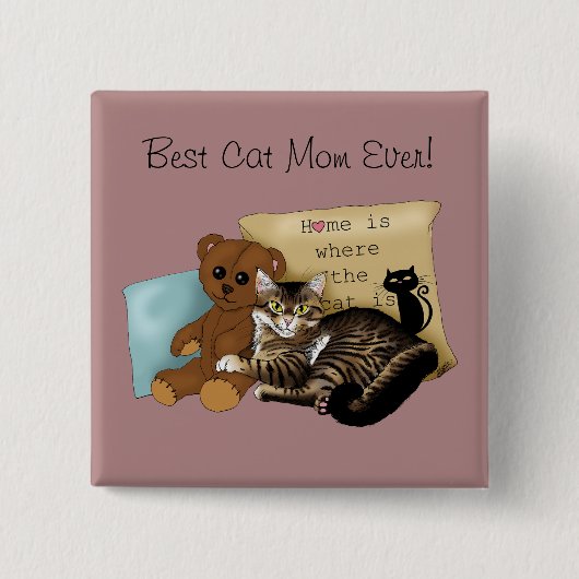 Muttertagskatze Button (Vorderseite)