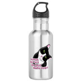 Muttertagskatze Edelstahlflasche (Vorderseite)