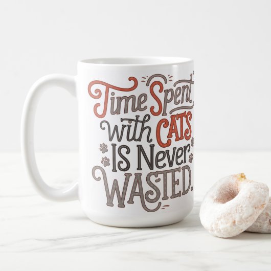 Muttertagskatze Kaffeetasse (Mit Donut)