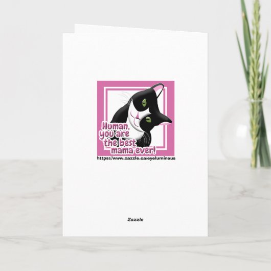 Muttertagskatze Karte (Rückseite)