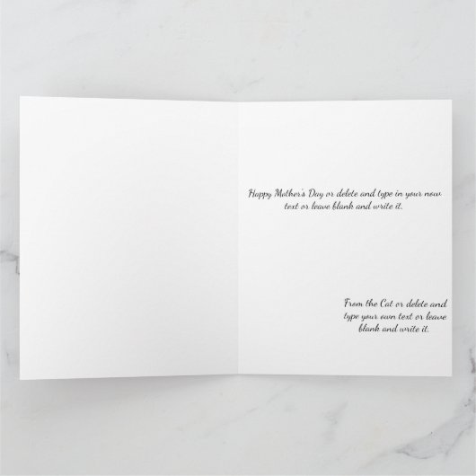Muttertagskatze Karte (Innenseite)