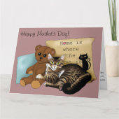 Muttertagskatze Karte (Vorderseite)