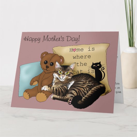 Muttertagskatze Karte (Vorderseite)
