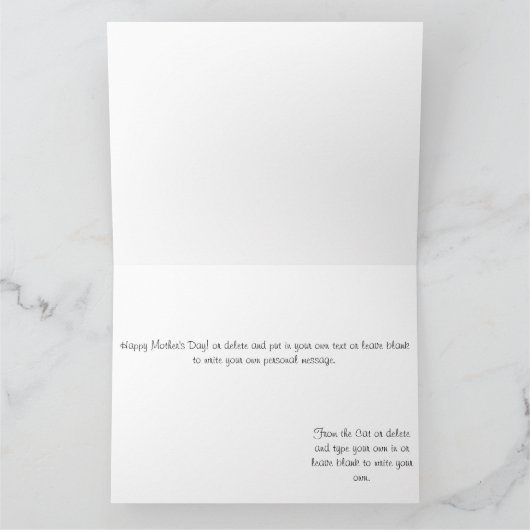 Muttertagskatze Karte (Innenseite)