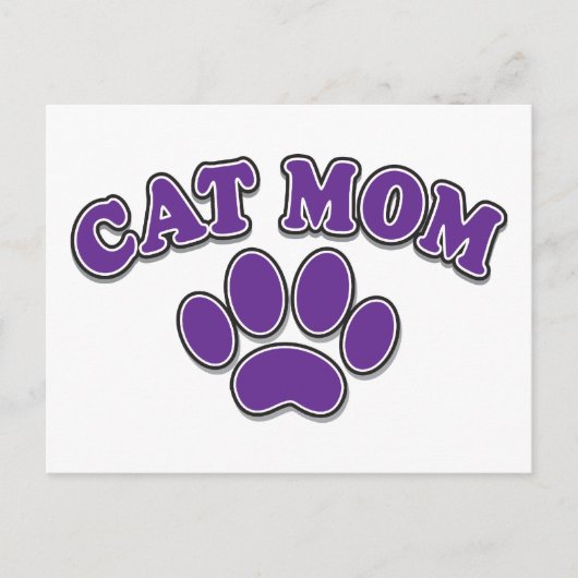 Muttertagskatze-Mama Postkarte (Vorderseite)