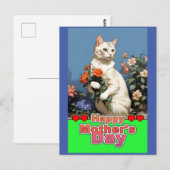 Muttertagskatze Postkarte (Vorne/Hinten)