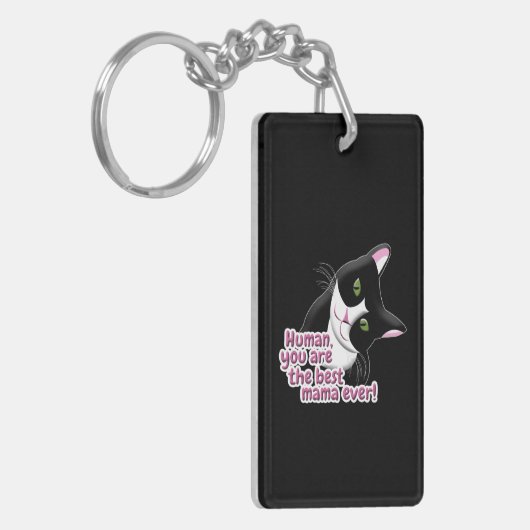 Muttertagskatze Schlüsselanhänger (Vorderseite links)