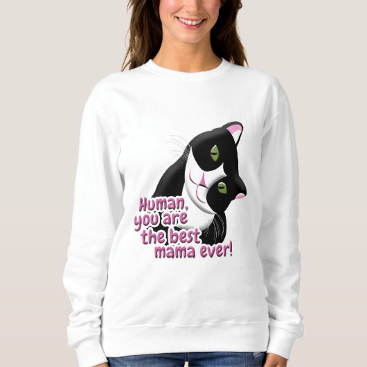 Muttertagskatze Sweatshirt (Vorderseite)