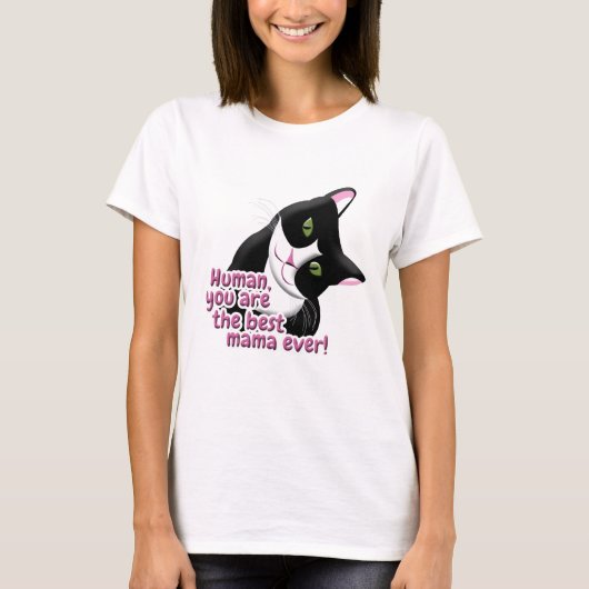 Muttertagskatze T-Shirt (Vorderseite)