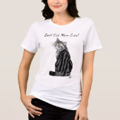 Muttertagskatze Tri-Blend Shirt (Vorderseite)