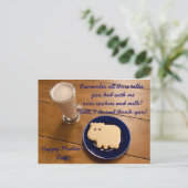 Muttertagskekse und Milchpostkarte Postkarte (Stehend Vorderseite)