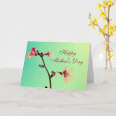 Muttertagskirsche Blossom Grußkarte Karte (Gelbe Blume)