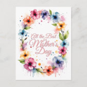 Muttertagskleid Feiertagspostkarte (Vorderseite)