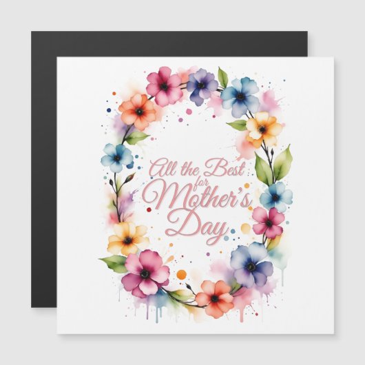 Muttertagskleid Magnetkarte (Vorne/Hinten)