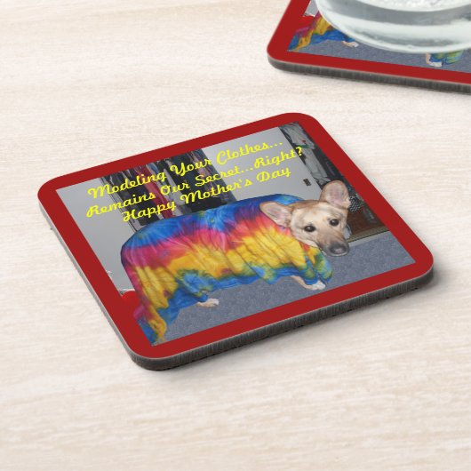 Muttertagskleidung Getränkeuntersetzer (Linke Seite)