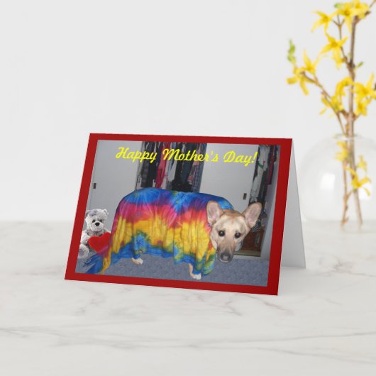 Muttertagskleidung Karte (Gelbe Blume)