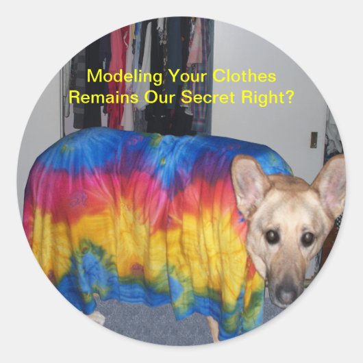 Muttertagskleidung Runder Aufkleber (Vorderseite)