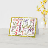 Muttertagskollektion Karte (Gelbe Blume)