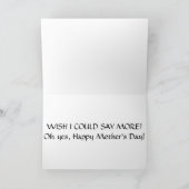 MUTTERTAGSKOMPLIMIERUNGEN FÜR JEDE FRAU KARTE (Innenseite)