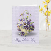 Muttertagskorb Karte (Gelbe Blume)