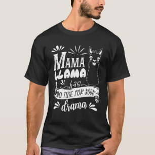 Muttertagskorrektur Funny Mama Llama hat keine Zei T-Shirt