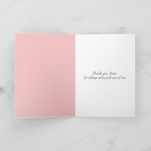 Muttertagskrabbit und Baby Bunny Karte (Innenseite)