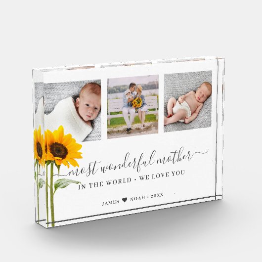 Muttertagskript Großartige Mutter Fotoblock (Links)