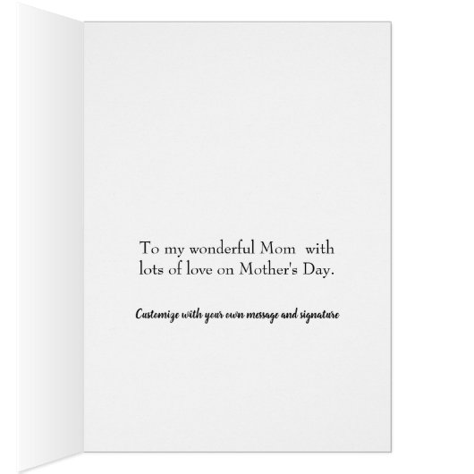 Muttertagskröte mit tropischen Blüten (Innen (Rechts))