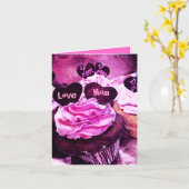 Muttertagskuchen Liebe Mama Rosa Karte (Gelbe Blume)