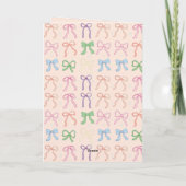Muttertagskuchen & Ribbons Coquette Karte (Rückseite)