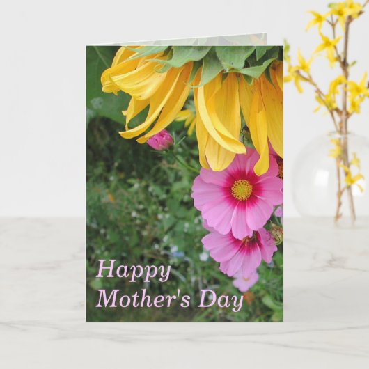 Muttertagskuke Karte (Gelbe Blume)